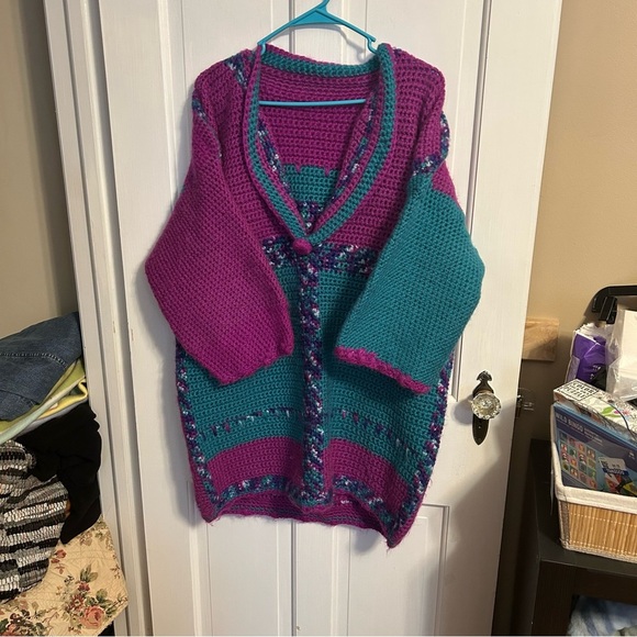 Multi-color Knitted Sweater - Picture 1 of 6